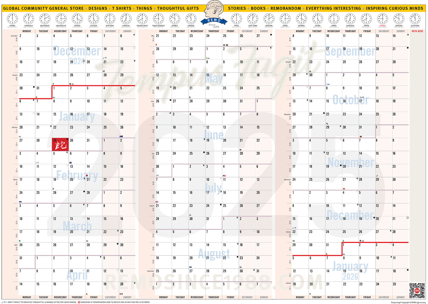 2025 Wallplanner | FREE for CustOMERs