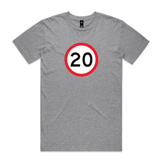 Age Milestone 20 T Shirts for Men (Unisex)