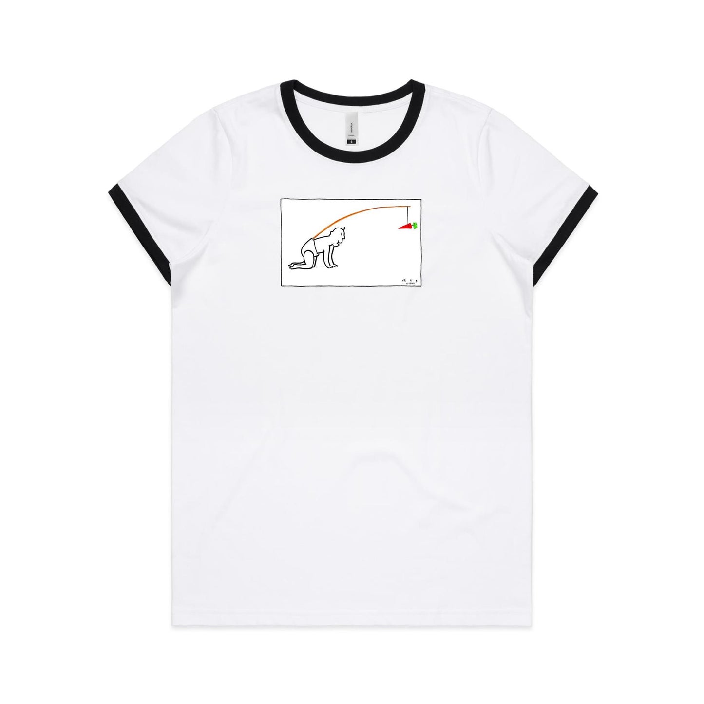 Baby Carrot Ringer T Shirts for Women