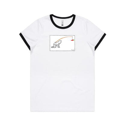 Baby Carrot Ringer T Shirts for Women