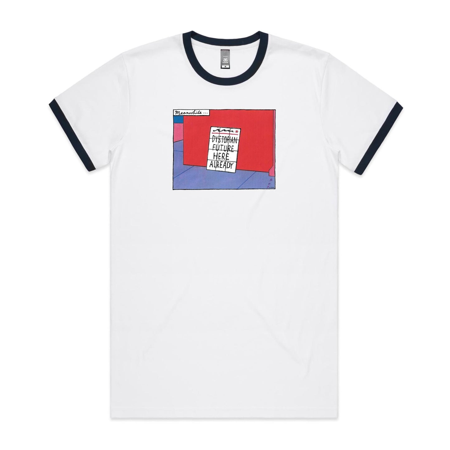 Dystopian Future Ringer T Shirts for Men