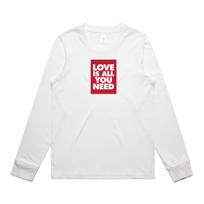 Love is all You Need Long Sleeve T Shirts for Women