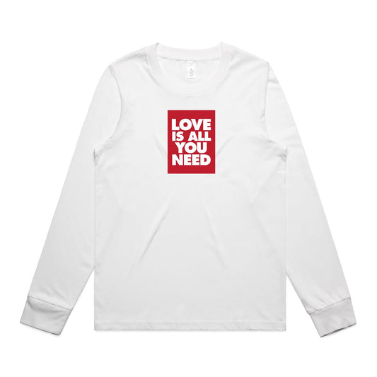 Love is all You Need Long Sleeve T Shirts for Women