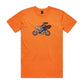 Australian Jesus on the Golden Motorbike T Shirts for Men (Unisex)