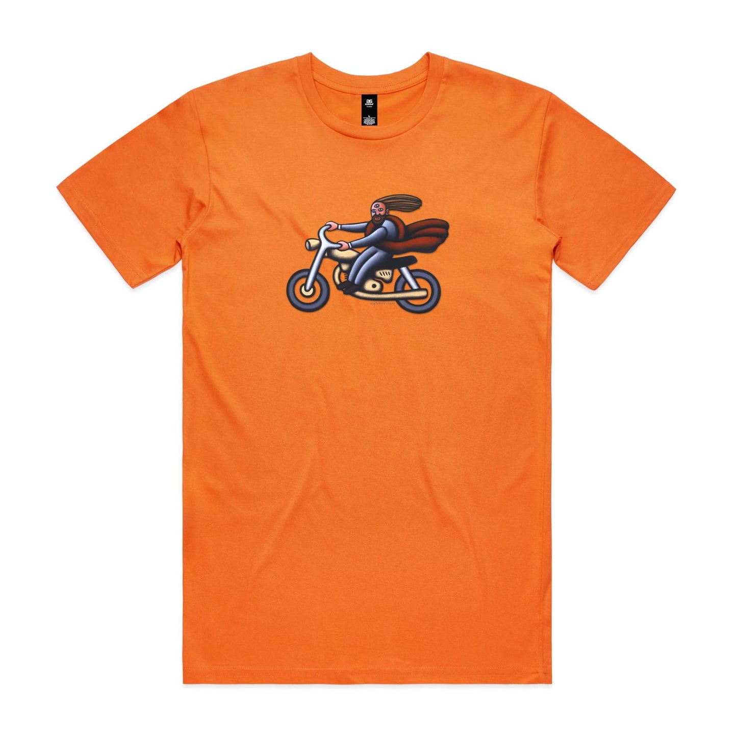 Australian Jesus on the Golden Motorbike T Shirts for Men (Unisex)