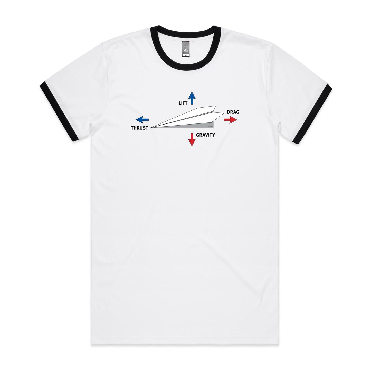 Paper Plane Ringer T Shirts