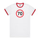 Age Milestone 70 Ringer T Shirts for Men (Unisex)