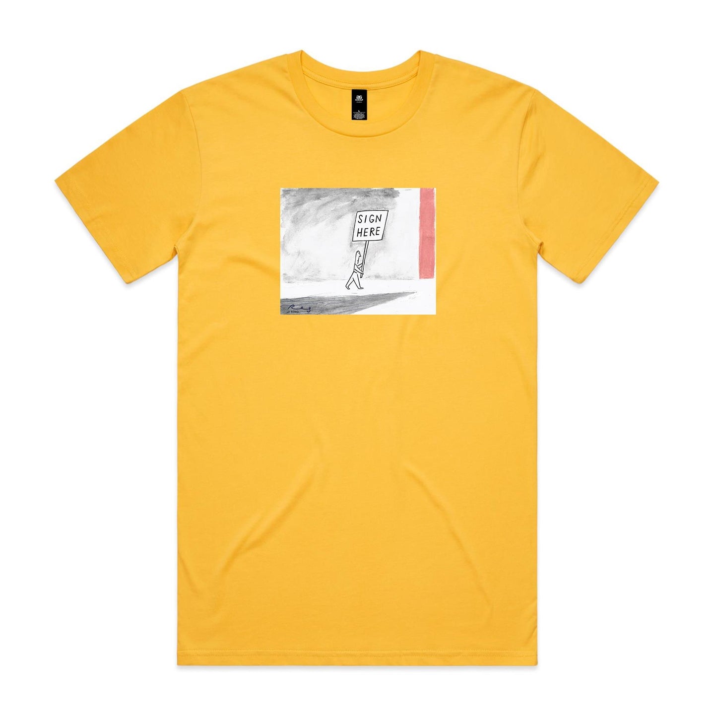 Sign Here T Shirts for Men (Unisex)