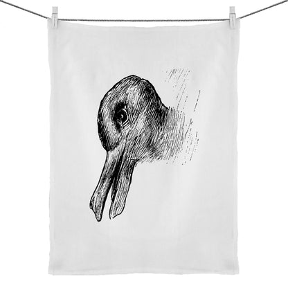 Duck-Rabbit Tea Towel