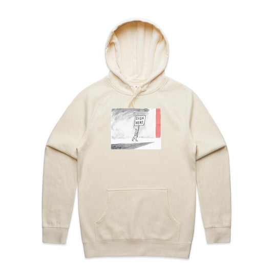 Sign Here Hoodies for Men