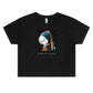 The Pearl with a Girl Earring Crop T Shirts for Women
