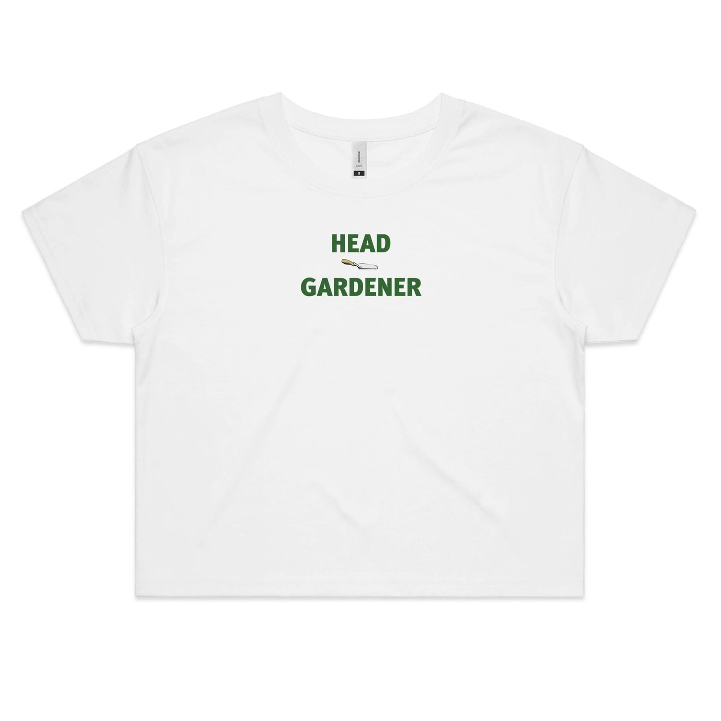 Head Gardener Crop T Shirts for Women