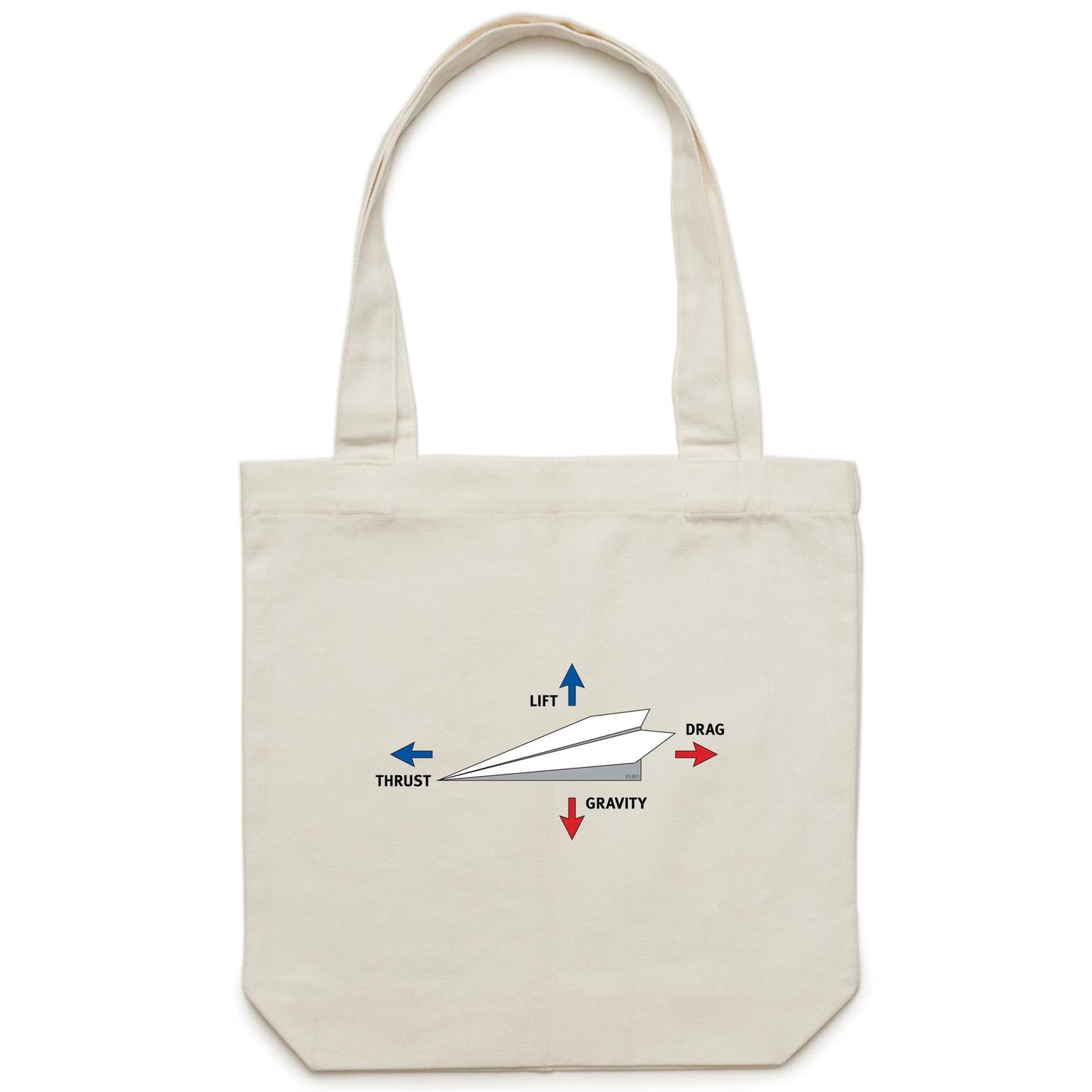 Paper Plane Canvas Totes