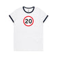 Age Milestone 20 Ringer T Shirts for Women