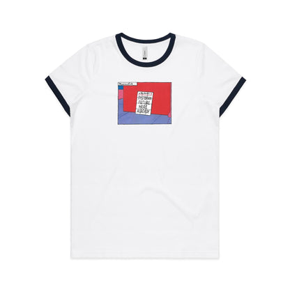 Dystopian Future Ringer T Shirts for Women
