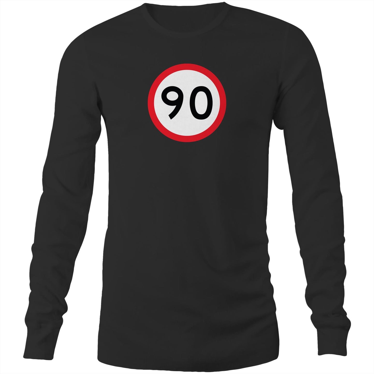 Age Milestone 90 Long Sleeve T Shirts for Men (Unisex)