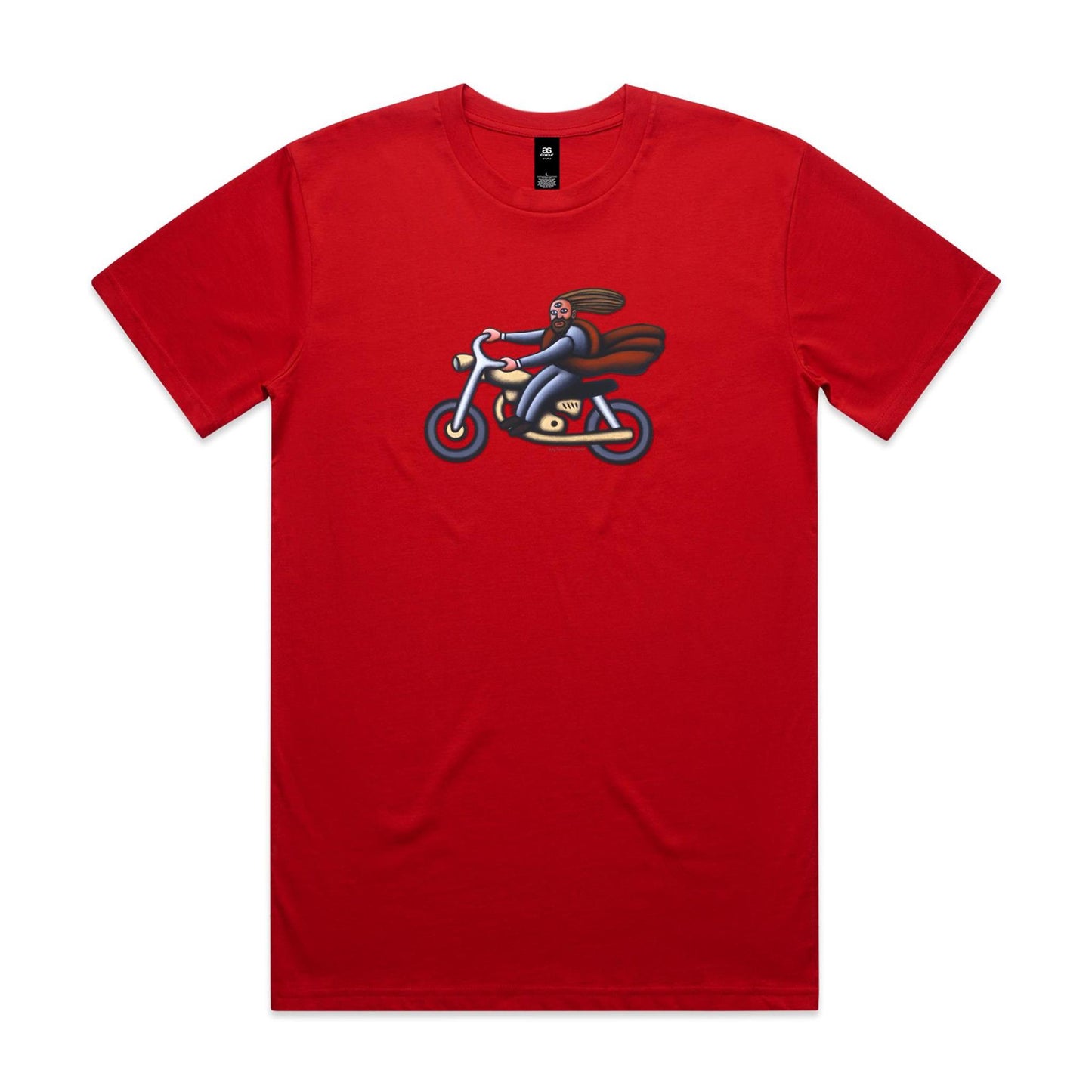 Australian Jesus on the Golden Motorbike T Shirts for Men (Unisex)