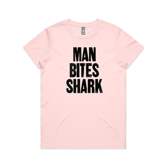 Man Bites Shark T Shirts for Women