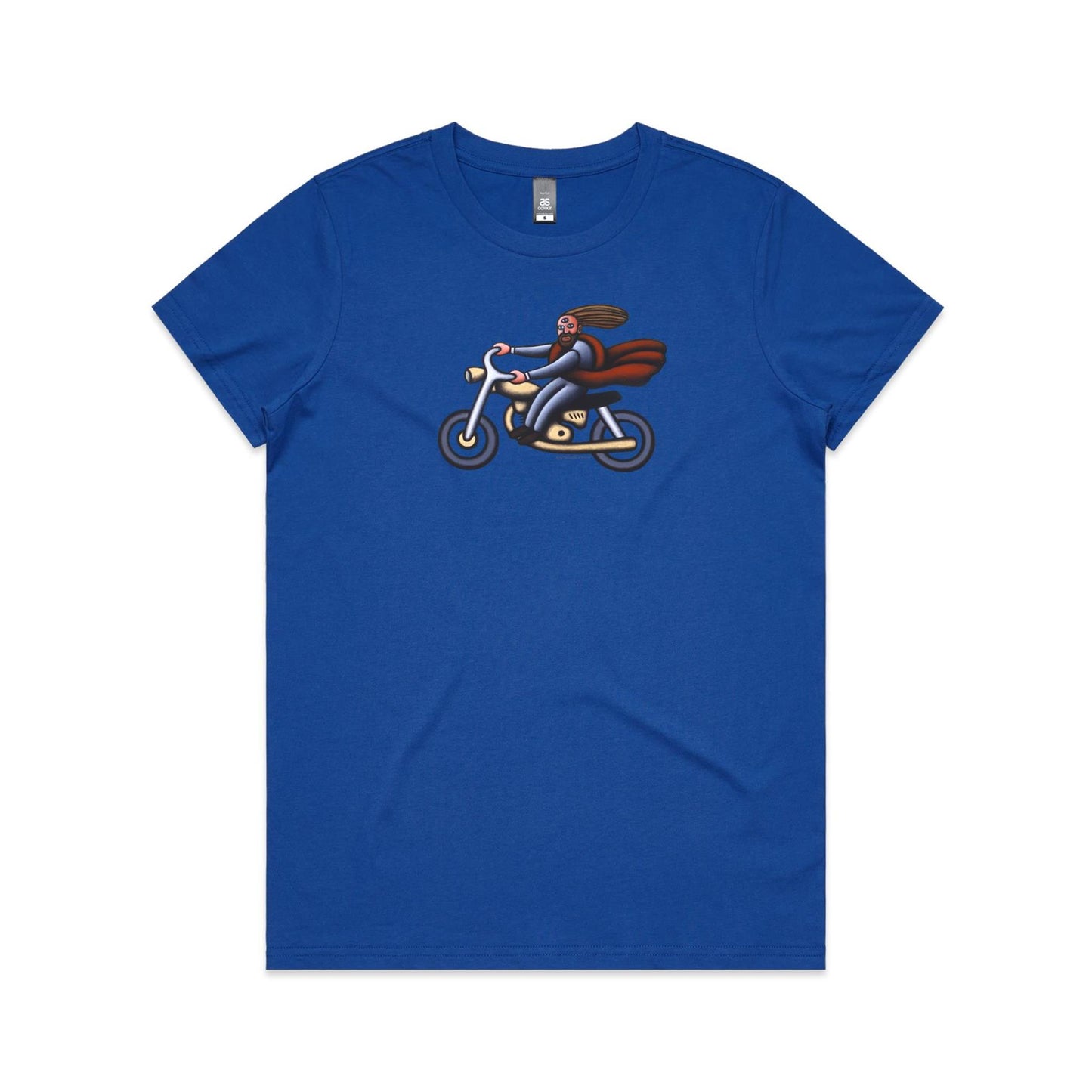 Australian Jesus on the Golden Motorbike T Shirts for Women