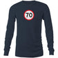 Age Milestone 70 Long Sleeve T Shirts for Men (Unisex)