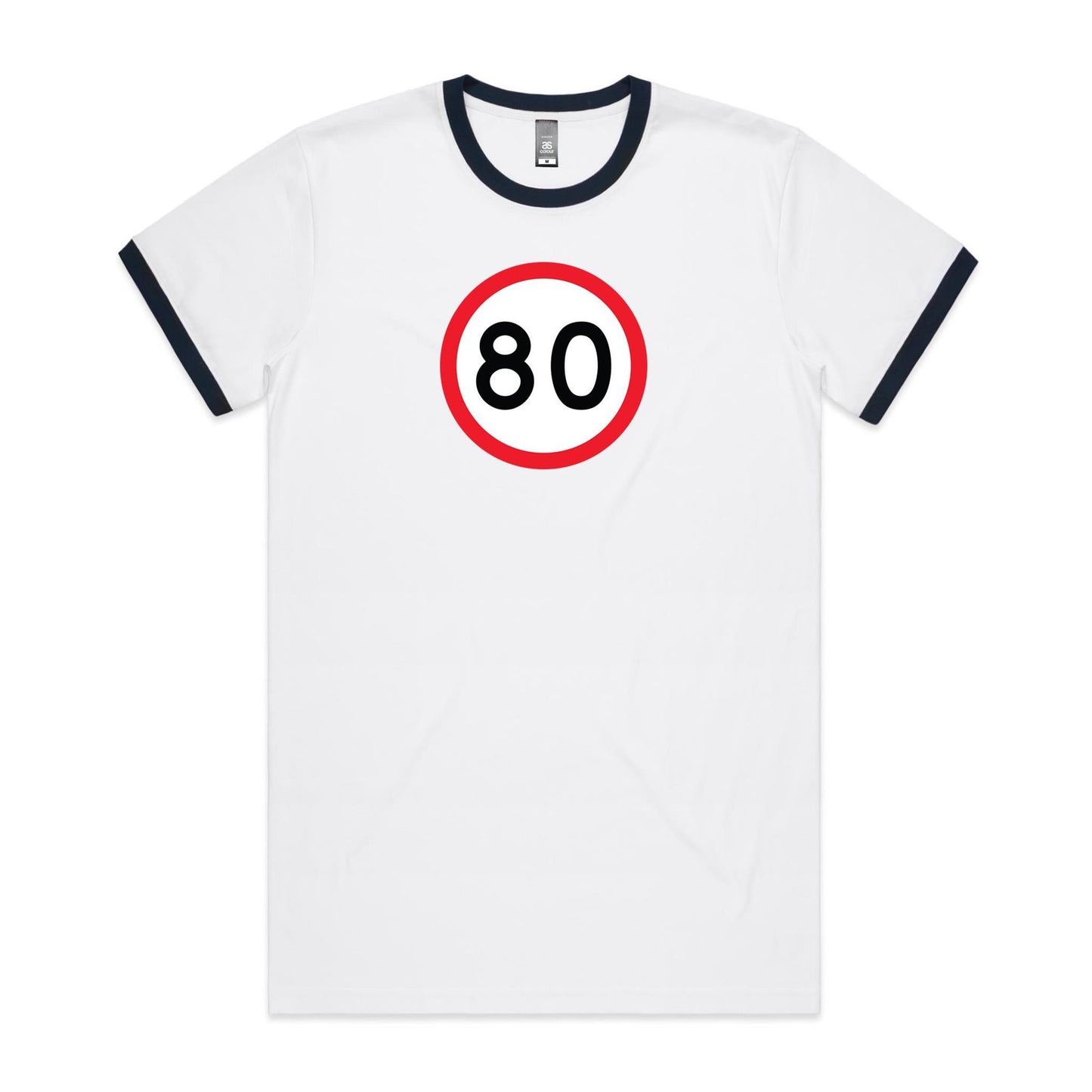 Age Milestone 80 Ringer T Shirts for Men (Unisex)
