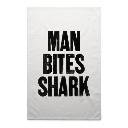 Man Bites Shark Tea Towels