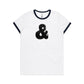Ampersand Ringer T Shirts for Women