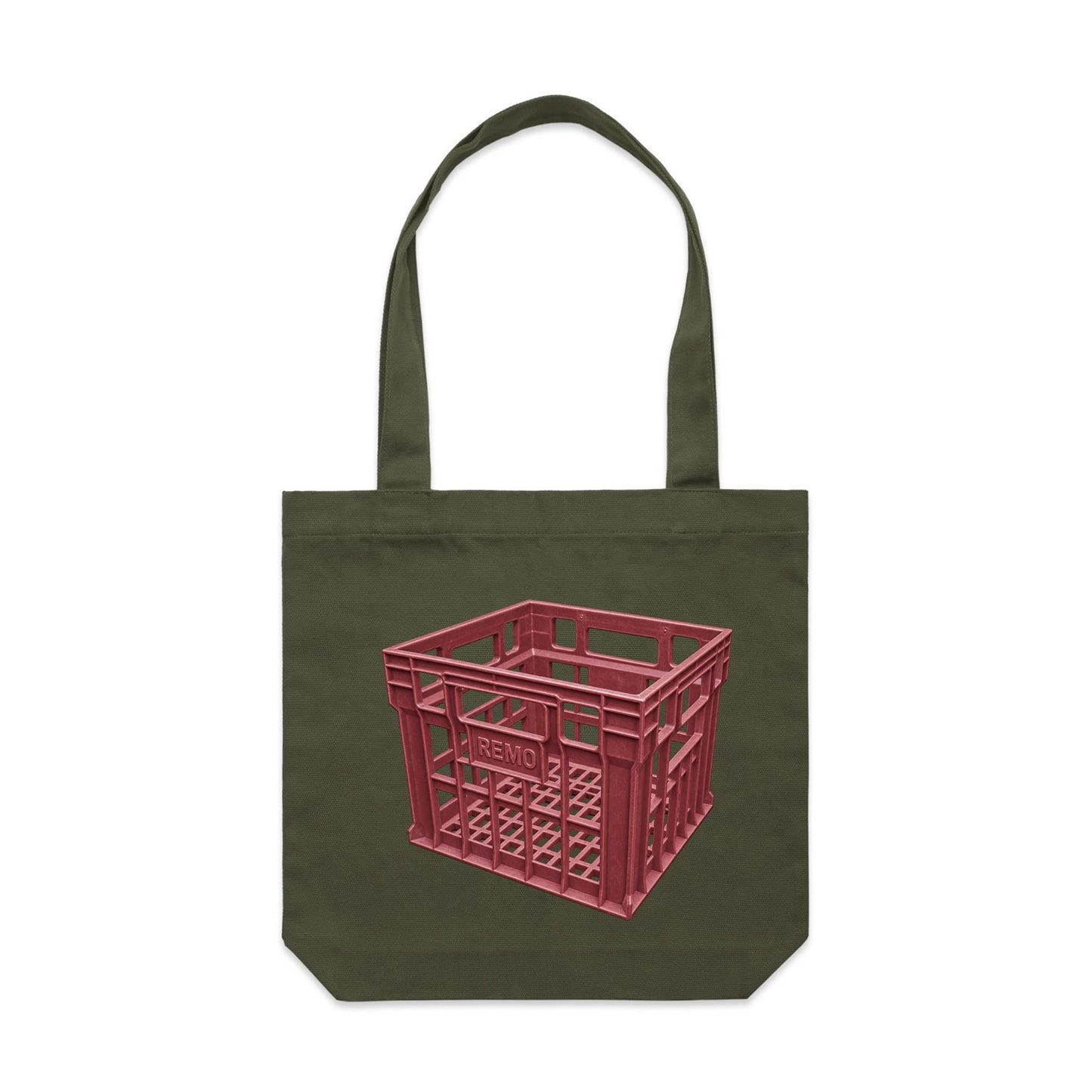 Milk Crate Canvas Totes