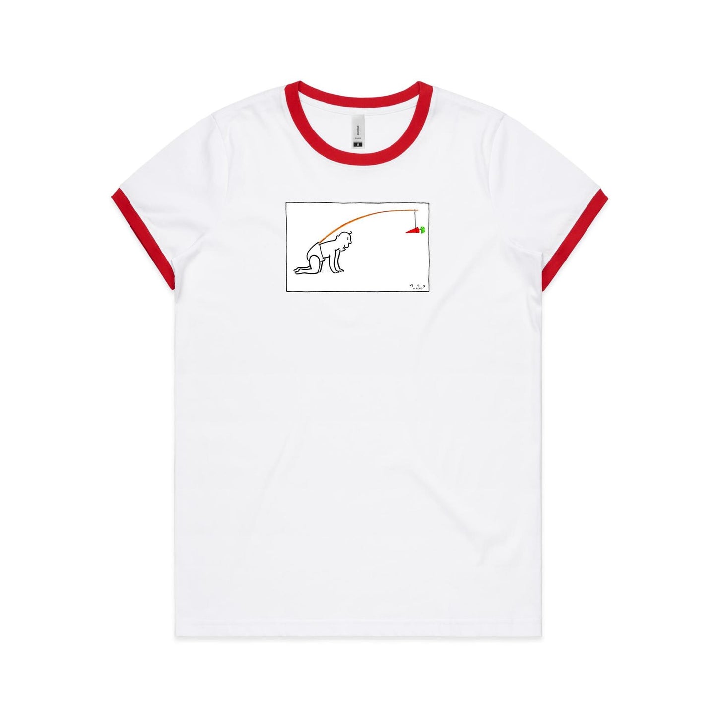 Baby Carrot Ringer T Shirts for Women