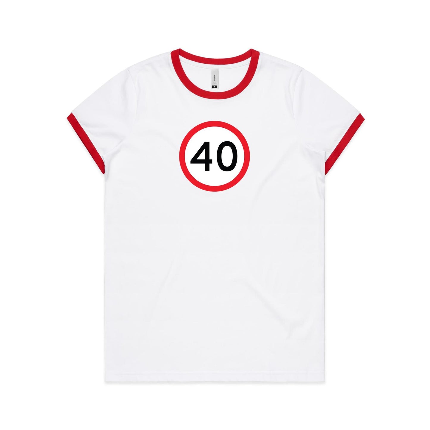 Age Milestone 40 Ringer T Shirts for Women