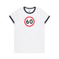 Age Milestone 60 Ringer T Shirts for Women