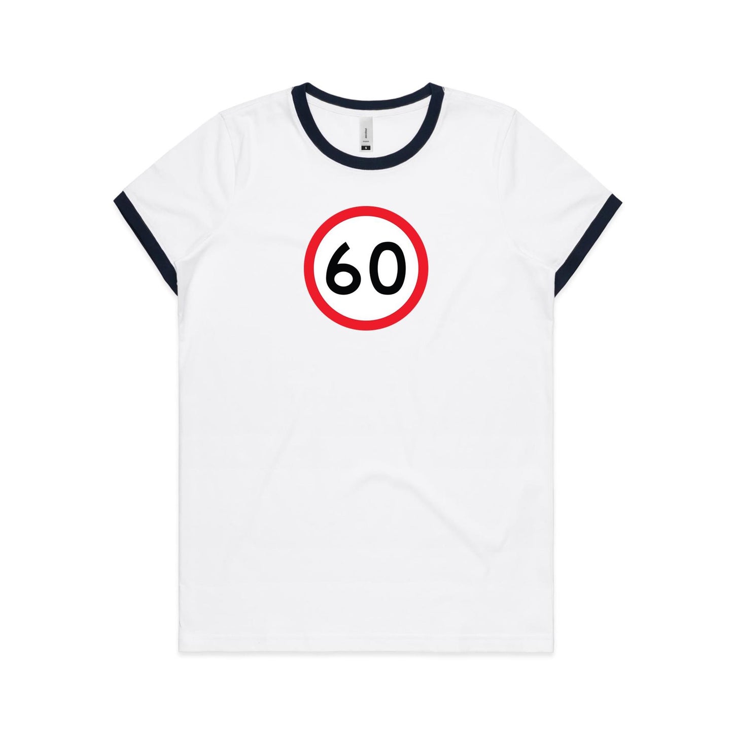 Age Milestone 60 Ringer T Shirts for Women