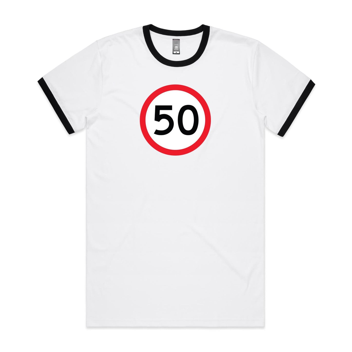 Age Milestone 50 Ringer T Shirts for Men