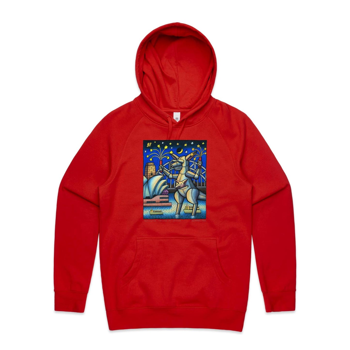 Mechangaroo Celebrates the New Year Hoodies for Men (Unisex)