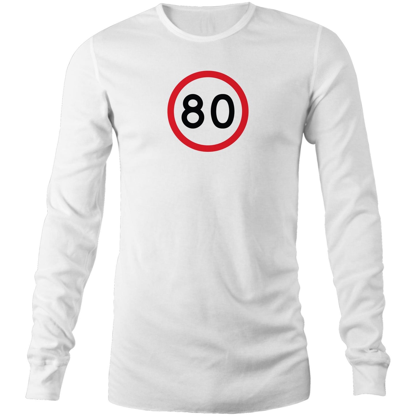 Age Milestone 80 Long Sleeve T Shirts for Men (Unisex)