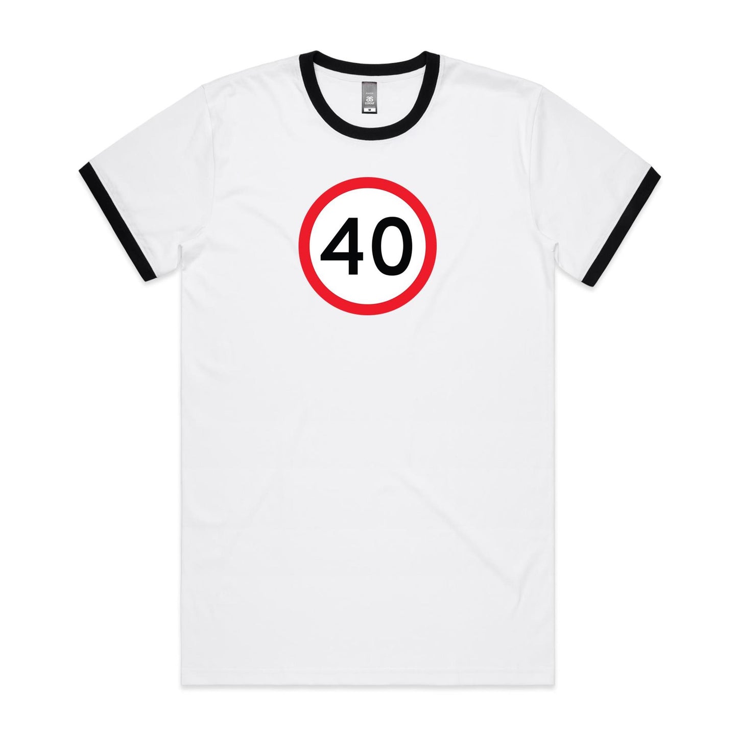 Age Milestone 40 Ringer T Shirts for Men (Unisex)