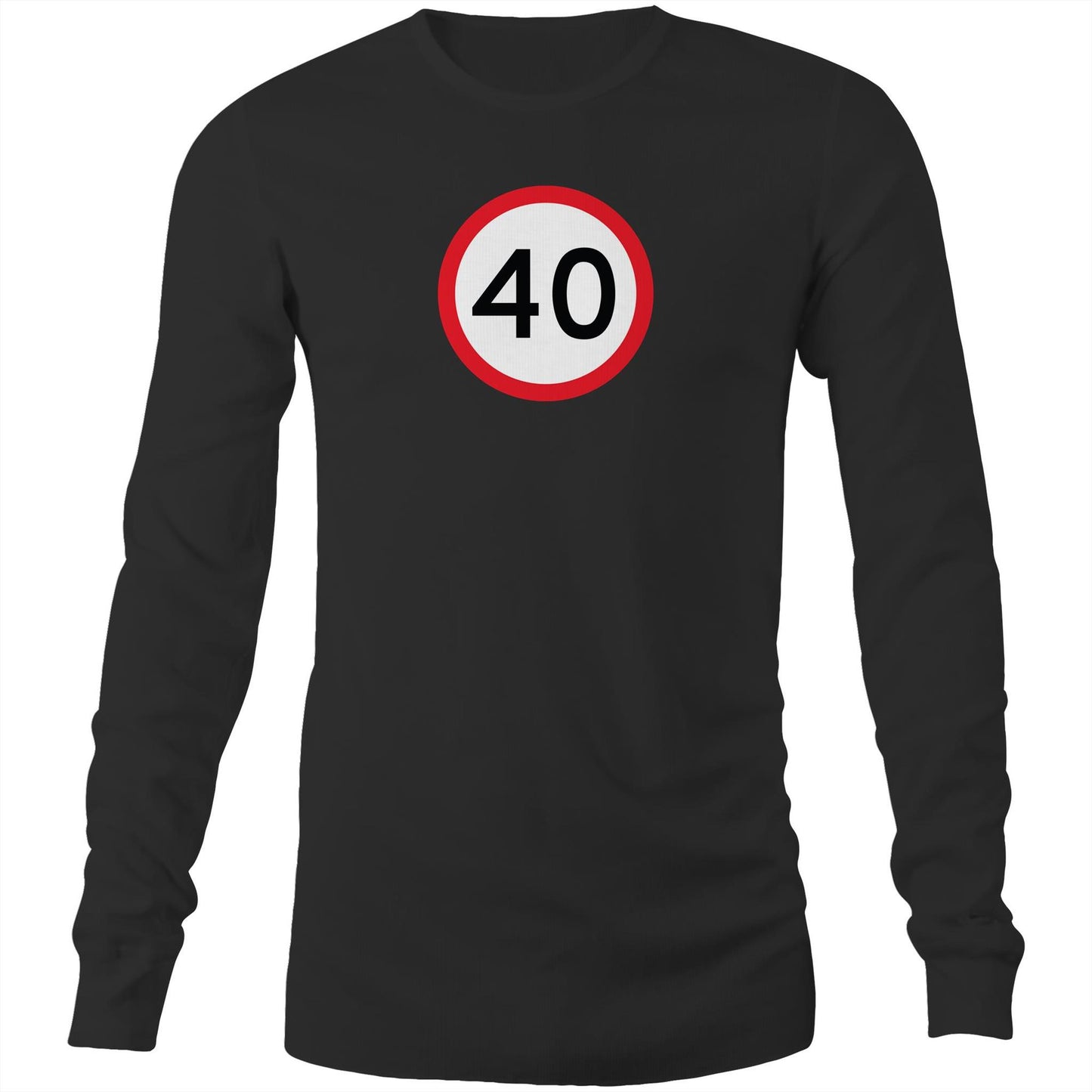 Age Milestone 40 Long Sleeve T Shirts for Men (Unisex)