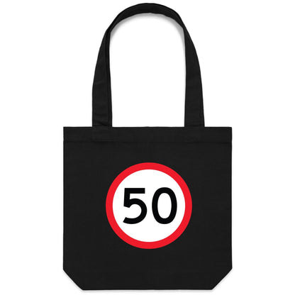 Age Milestone 50 Canvas Totes
