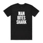 Man Bites Shark T Shirts for Men (Unisex)