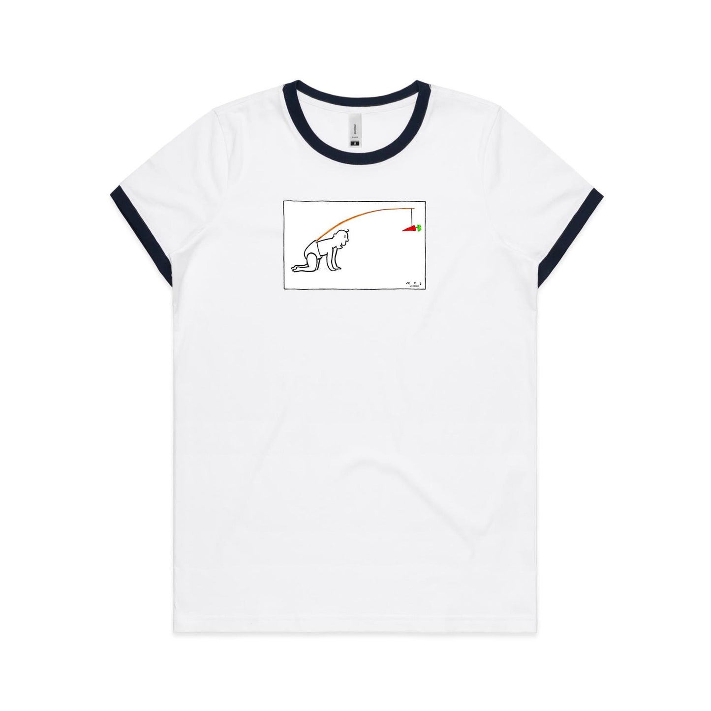 Baby Carrot Ringer T Shirts for Women