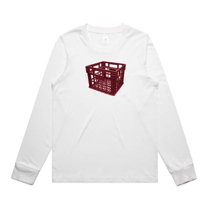 Milk Crate Long Sleeve T Shirts for Women