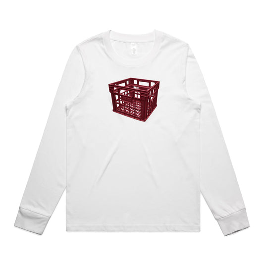 Milk Crate Long Sleeve T Shirts for Women