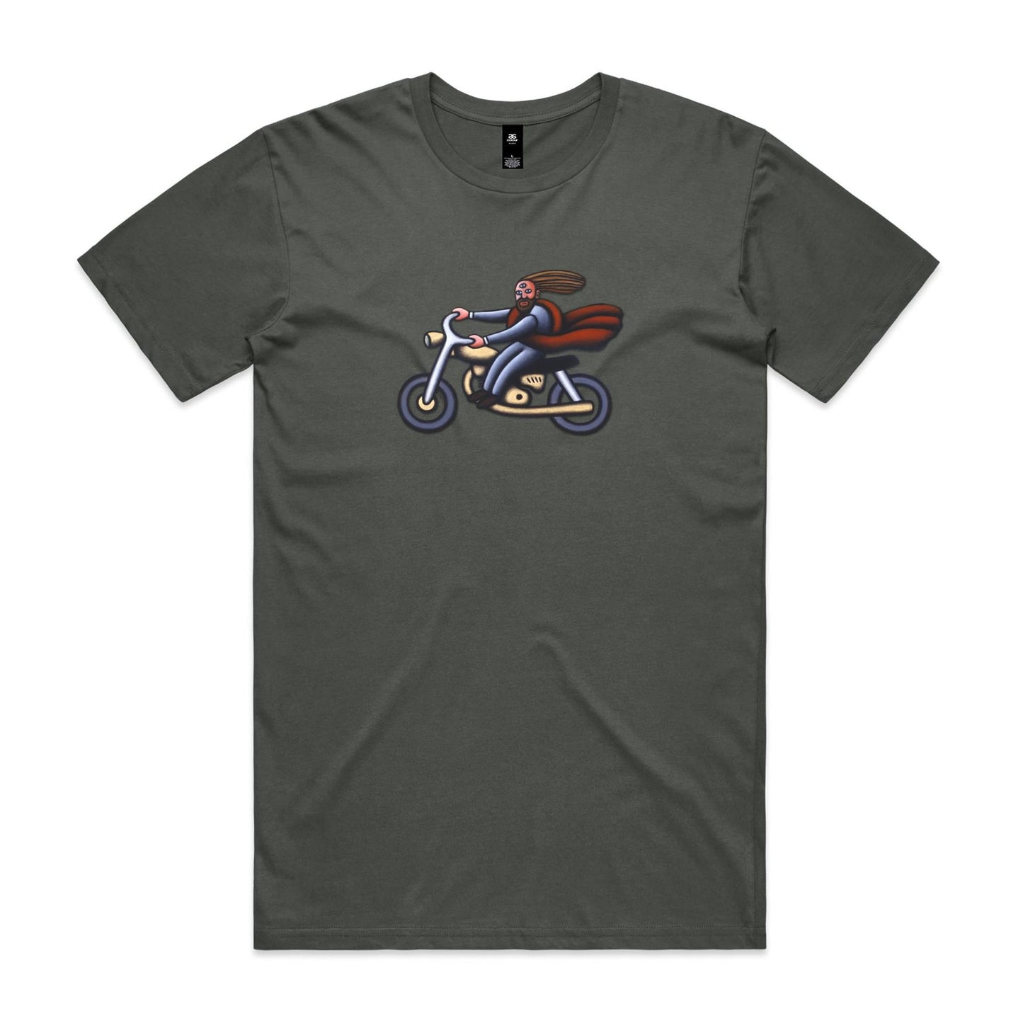 Australian Jesus on the Golden Motorbike T Shirts for Men (Unisex)