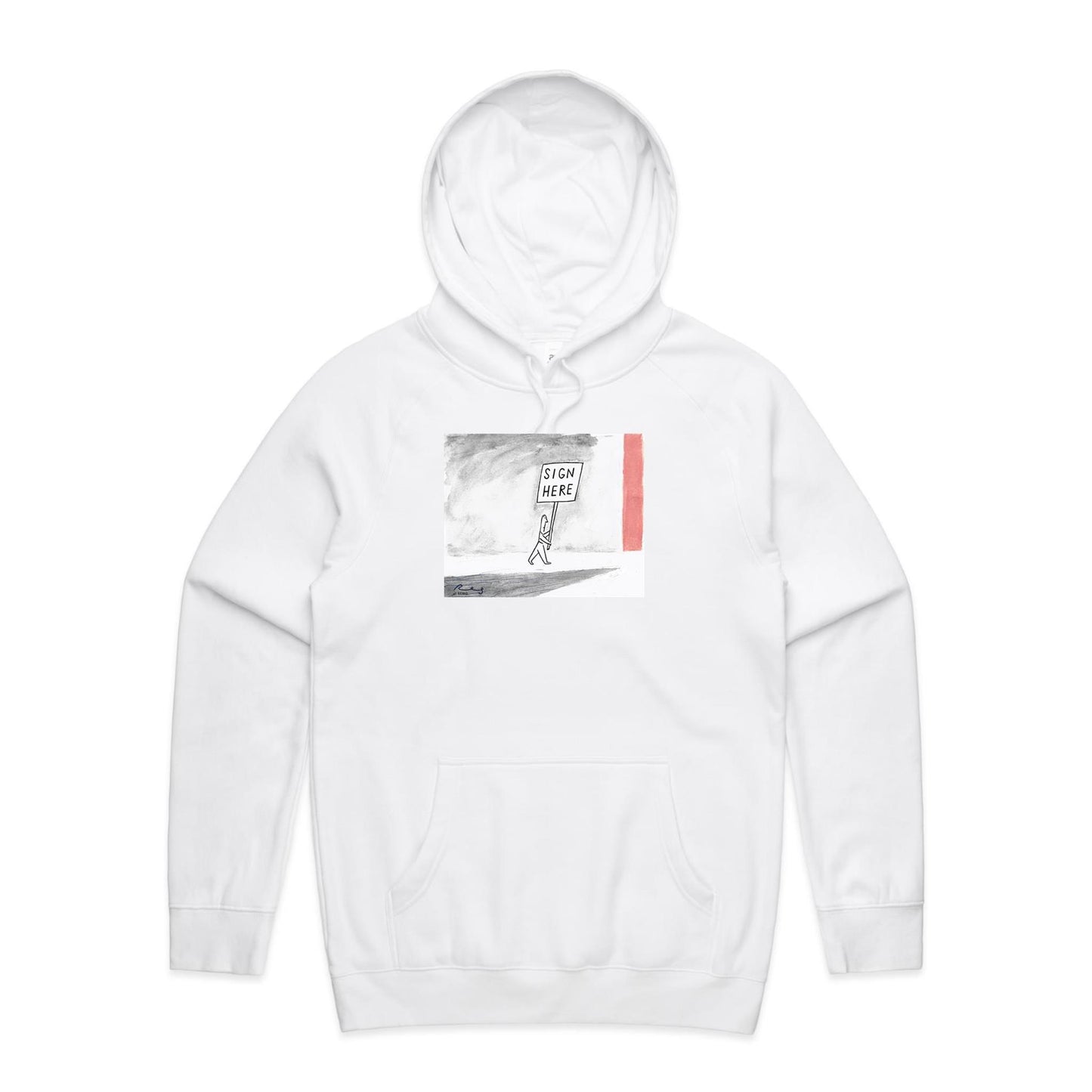 Sign Here Hoodies for Men