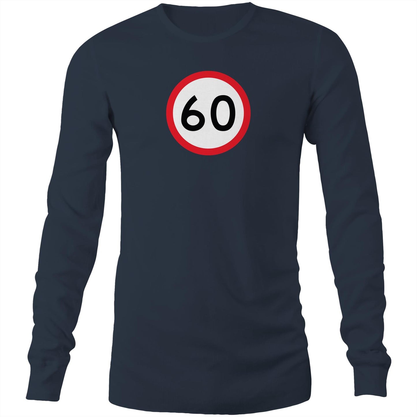 Age Milestone 60 Long Sleeve T Shirts for Men (Unisex)