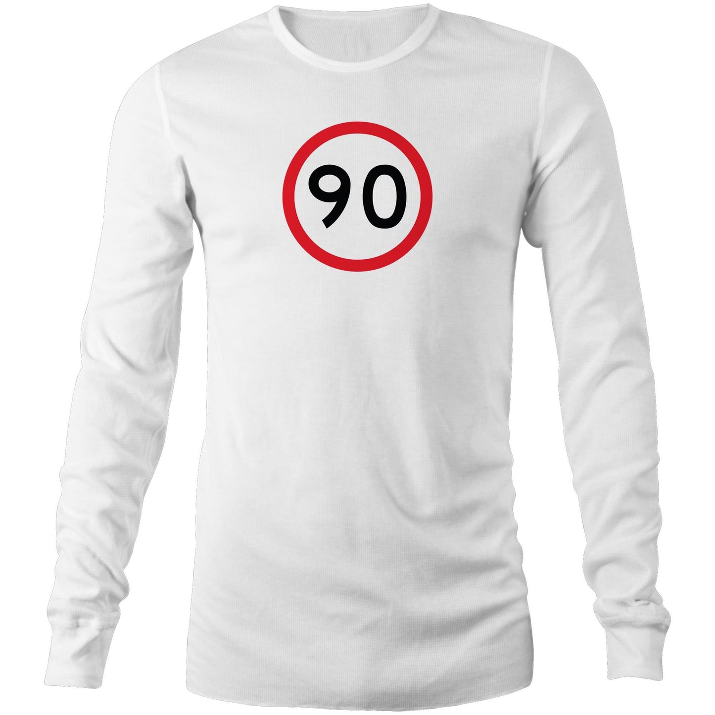 Age Milestone 90 Long Sleeve T Shirts for Men (Unisex)