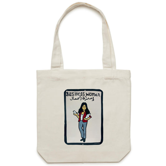 Business Woman Canvas Totes