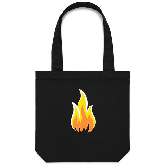 Flame Canvas Totes
