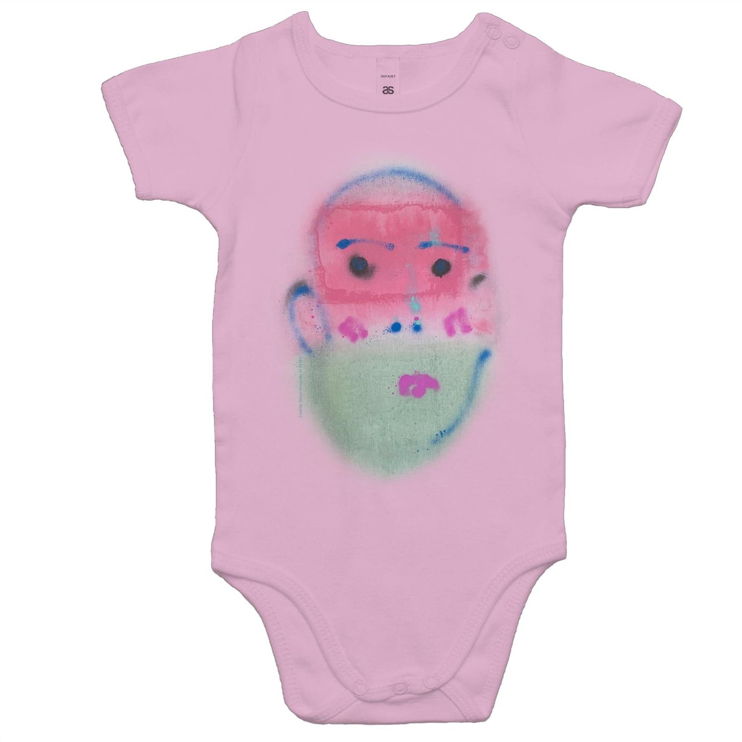 Red Green Face Rompers for Babies