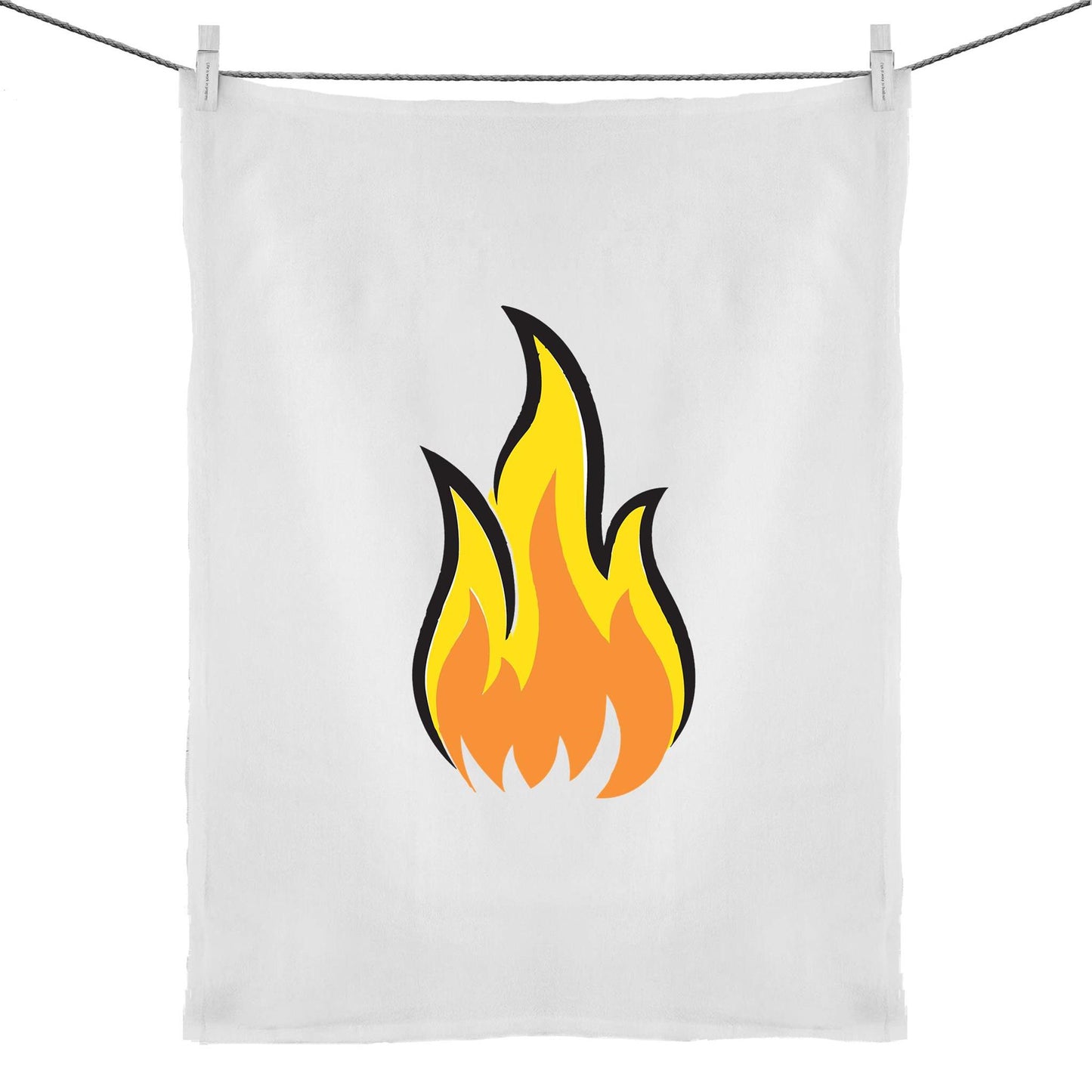 Flame Tea Towel